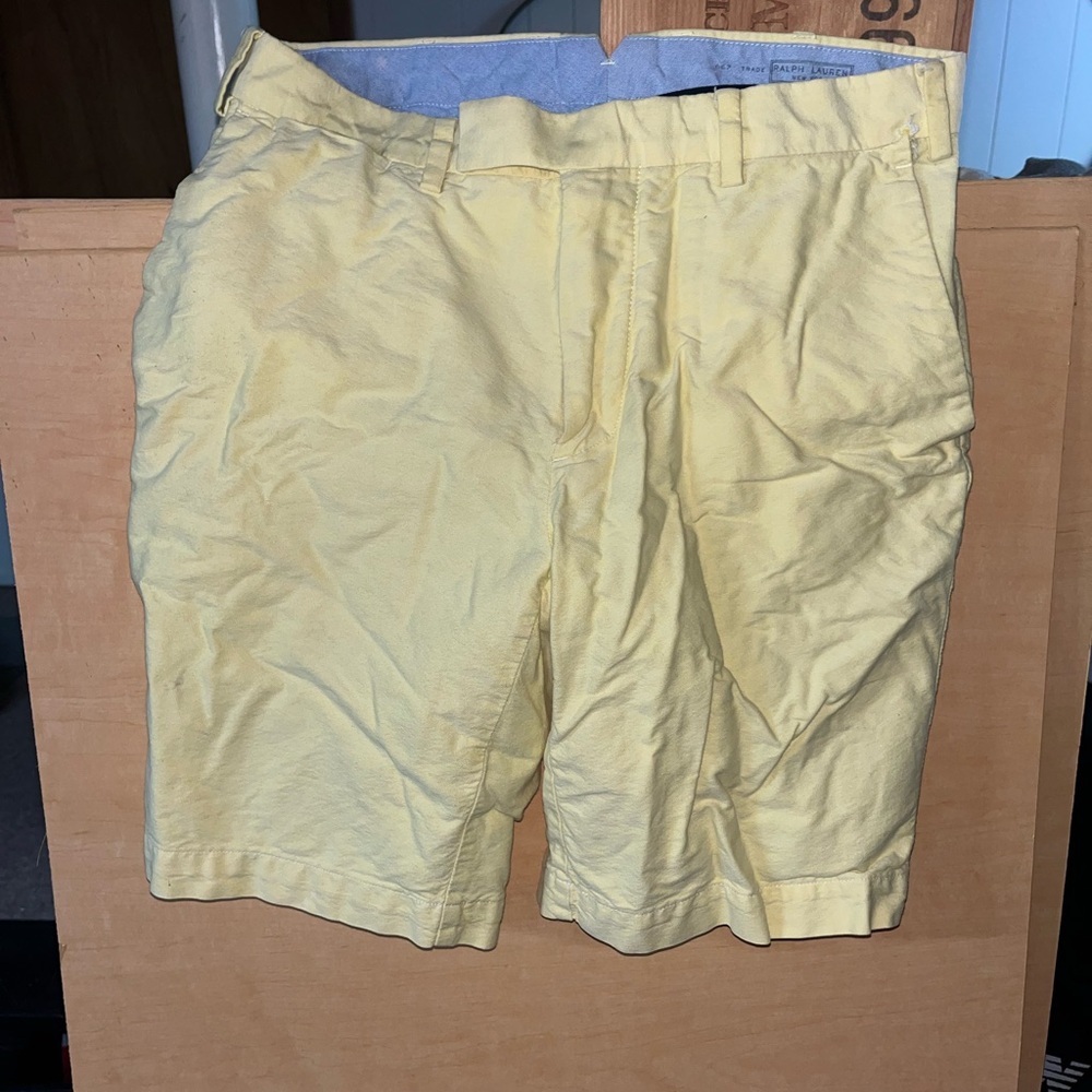 Ralph Lauren Men's Yellow Shorts